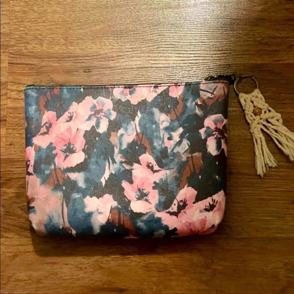 Lucky Brand Floral Canvas Cosmetic Pouch - Picture 2 of 7